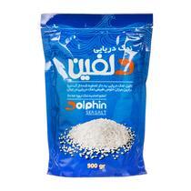 نمک تصفیه شده خوراکی یددار دریایی 900 گرمی دلفین