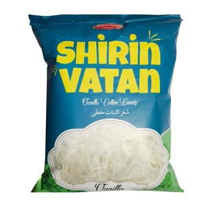 پشمک الیافی وانیلی 350 گرمی شیرین وطن