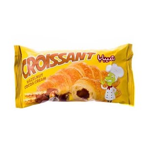 کروسان با مغزی فندق 50 گرمی شیبابا