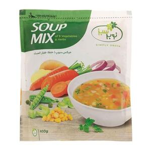 سبزی منجمد سوپ 400 گرمی نویر سبز