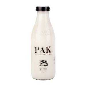 شیر بطری شیشه ای سنتی 1 لیتری پاک