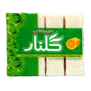 صابون لباسشویی 4 عددی 160 گرمی گلنار