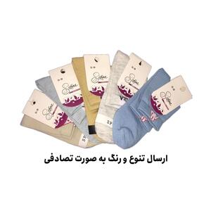 جوراب ساق بلند زنانه پنبه گرین کوتون