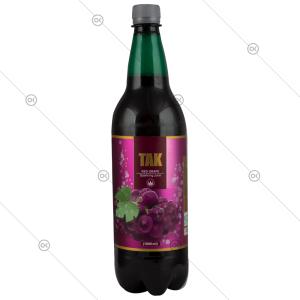 آبمیوه گازدار انگور قرمز 1 لیتری تاک - پشت