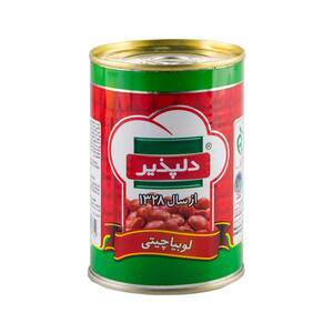 کنسرو لوبیا با سس گوجه فرنگی 420 گرمی دلپذیر