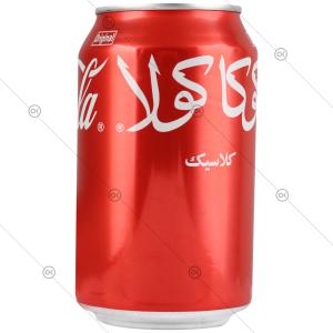 نوشابه کولا 330 سی سی قوطی کوکا کولا - سه‌رخ