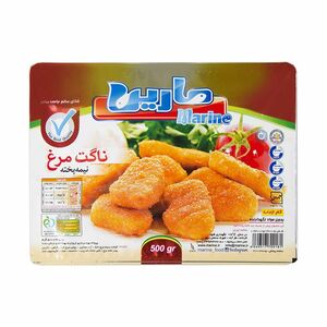 ناگت نیمه پخته مرغ 500 گ مارین