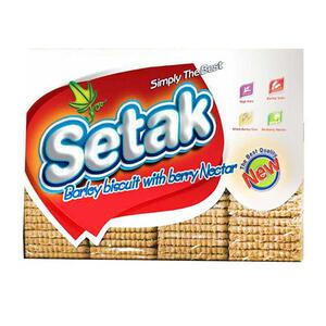 بیسکویت جو با عصاره توت طرح دو سر زرین ساده 800 گرمی ستاک