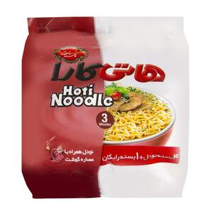 پک 5 عددی نودل گوشت 5 عددی 385 گرمی هاتی کارا - روبرو