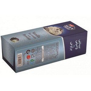 بستنی پاکتی1 لیتری وانیلی با کیک براونی کاله