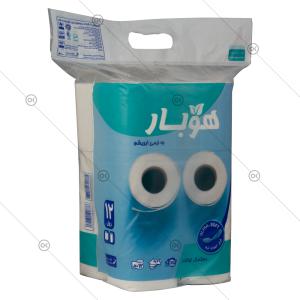 دستمال توالت 12 رول 4 لایه هوبار - سه‌رخ