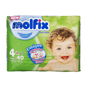 پوشک بچه سه بعدی سایز 4 بزرگ 40 عددی مولفیکس