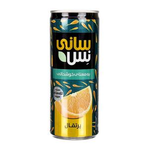آبمیوه قوطی پرتقال پالپ دار 240 سی سی سانی نس - روبرو
