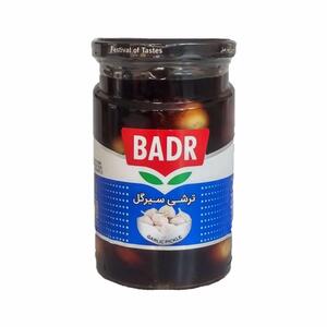 ترشی سیر گل قهوه ای 650 گرمی بدر