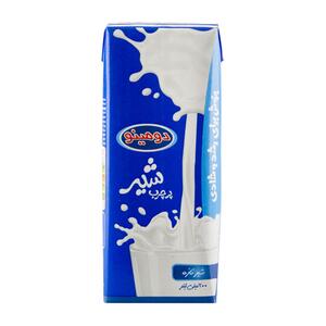 شیر تتراپک استریلیزه پرچرب 200 سی سی دومینو - روبرو