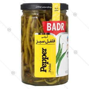 ترشی فلفل سبز 570 گرمی بدر - سه‌رخ