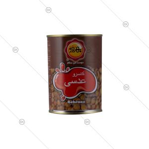 کنسرو عدسی 380 گرمی بهروز - روبرو