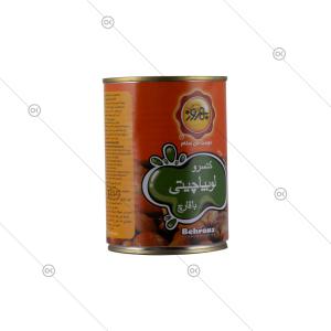 کنسرو لوبیا چیتی با قارچ 380 گرمی بهروز - سه‌رخ