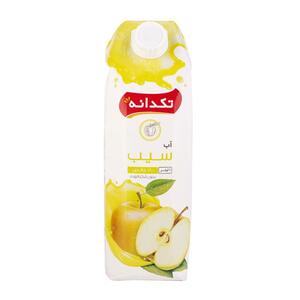 آب سیب بدون شکر یک لیتری تکدانه