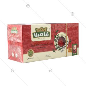 چای کیسه ای ساده لفاف دار 25 عددی فامیلا - سه‌رخ