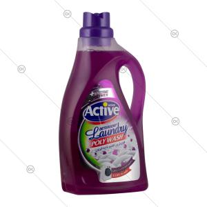 مایع لباسشویی پلی واش بنفش 2500 گرمی اکتیو - سه‌رخ