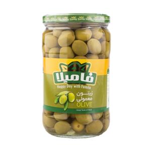 زیتون ممتاز با هسته معمولی 650 گرمی فامیلا