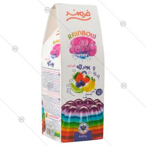 پودر ژله رنگین کمان 4 طعم 400 گرمی فرمند - سه‌رخ