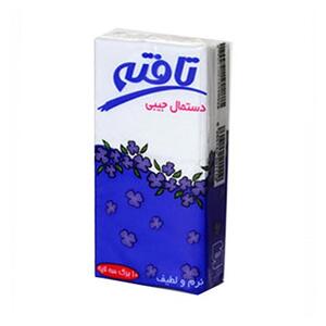 دستمال کاغذی جیبی چسبدار 3 لایه تکی تافته