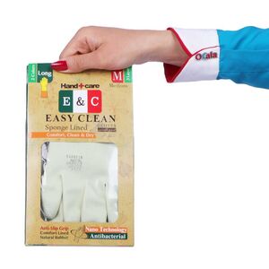 دستکش ساق کوتاه 3 لایه 2 رنگ سایز متوسط ایزی کلین