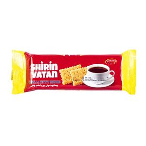 بیسکویت پتی بور ساده 60 گرمی شیرین وطن