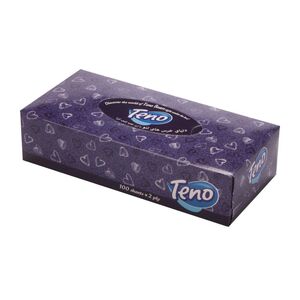 دستمال کاغذی 2 لایه 100 برگ سری قرمز پاپیا