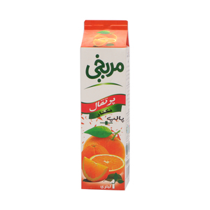 نکتار پرتقال پالپ دار 1 لیتری مریخی