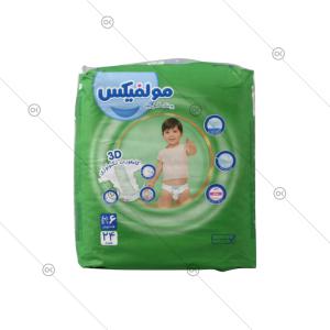 پوشک بچه سه بعدی سایز6 خیلی خیلی بزرگ 24 عددی مولفیکس - روبرو