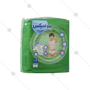 پوشک بچه سه بعدی سایز6 خیلی خیلی بزرگ 24 عددی مولفیکس - سه‌رخ