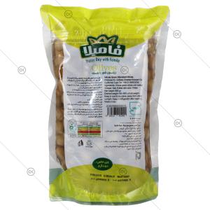 زیتون باهسته معمولی پاکتی 850 گرمی فامیلا - پشت