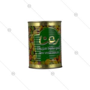 کنسرو مخلوط سبزیجات 380 گرمی رعنا - سه‌رخ