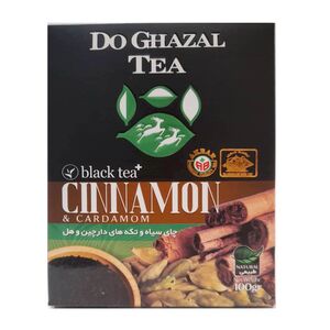 چای طعم دار هل و گل محمدی 100 گرم دوغزال