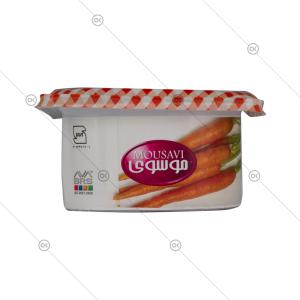 مربا هویج 225 گرمی موسوی - پشت