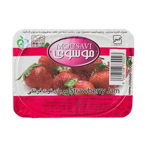 مربا توت فرنگی 225 گرمی موسوی