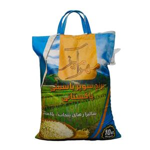 برنج سوپر باسمتی پاکستانی 10 کیلوگرمی مهرآمیز