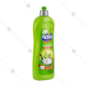 مایع ظرفشویی گلیسیرینه سبز 750 گرمی اکتیو - سه‌رخ
