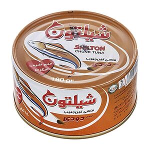 کنسرو ماهی تن در روغن با طعم دودی 180 گرمی شیلتون