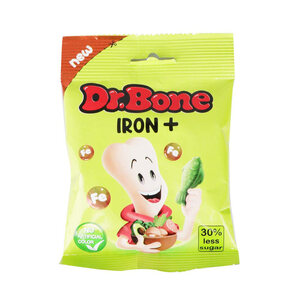 پاستیل منبع آهن با طعم سیب سبز 50 گرمی دکتر بن