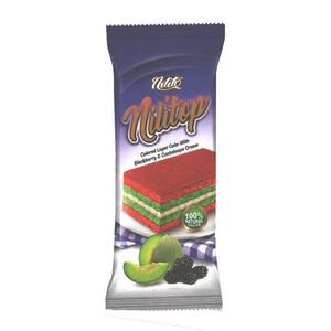 کیک لایه ای با کرم شاتوت وطالبی 60 گرمی نیلی تو