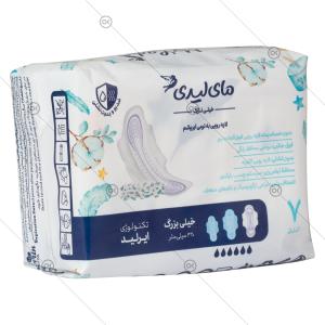 نوار بهداشتی اولترا ابریشمی خیلی بزرگ 7 عددی مای لیدی - سه‌رخ