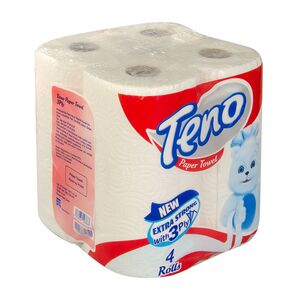 دستمال توالت 16 رول 4 لایه پاپیا