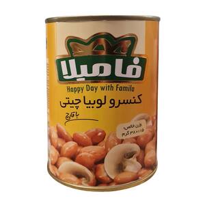 کنسرو لوبیا چیتی با قارچ 380 گرمی فامیلا