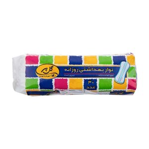 پد بهداشتی روزانه نازک بزرگ 30 عددی گلپر