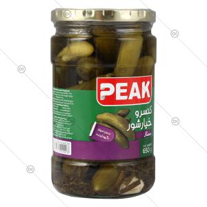 خیارشور ممتاز 650 گرمی پیک - سه‌رخ