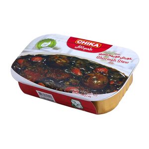 خورش قورمه سبزی با گوشت 285 گرمی چیکا
